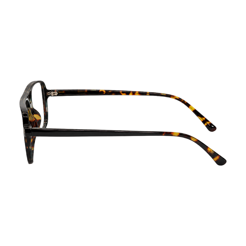 OS-JJ-3258 Large Square Aviator Optical Eyeglasses | Flat-Top Double Bridge Frame-zoom-