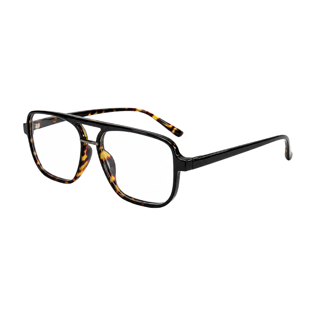 OS-JJ-3258 Large Square Aviator Optical Eyeglasses | Flat-Top Double Bridge Frame-29