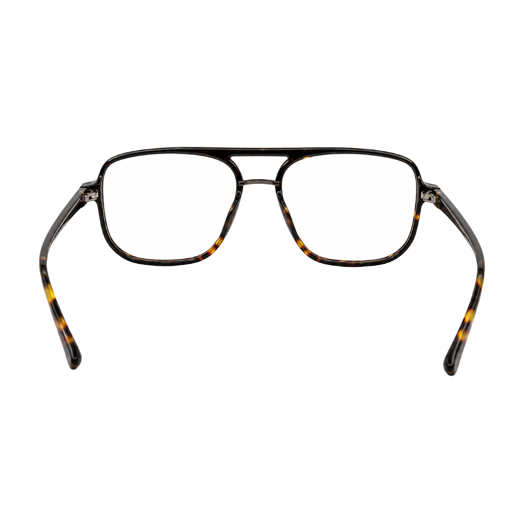 OS-JJ-3258 Large Square Aviator Optical Eyeglasses | Flat-Top Double Bridge Frame-31