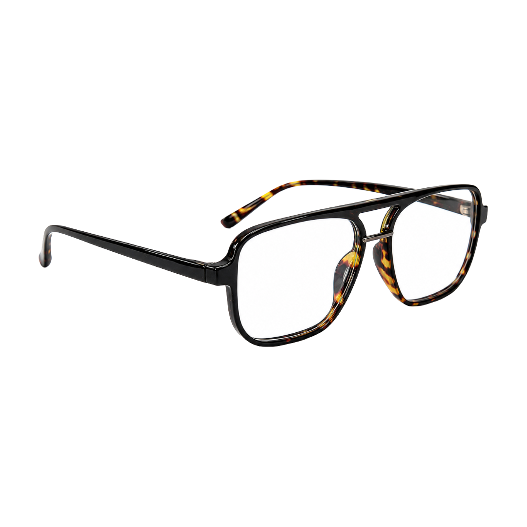 OS-JJ-3258 Large Square Aviator Optical Eyeglasses | Flat-Top Double Bridge Frame-32