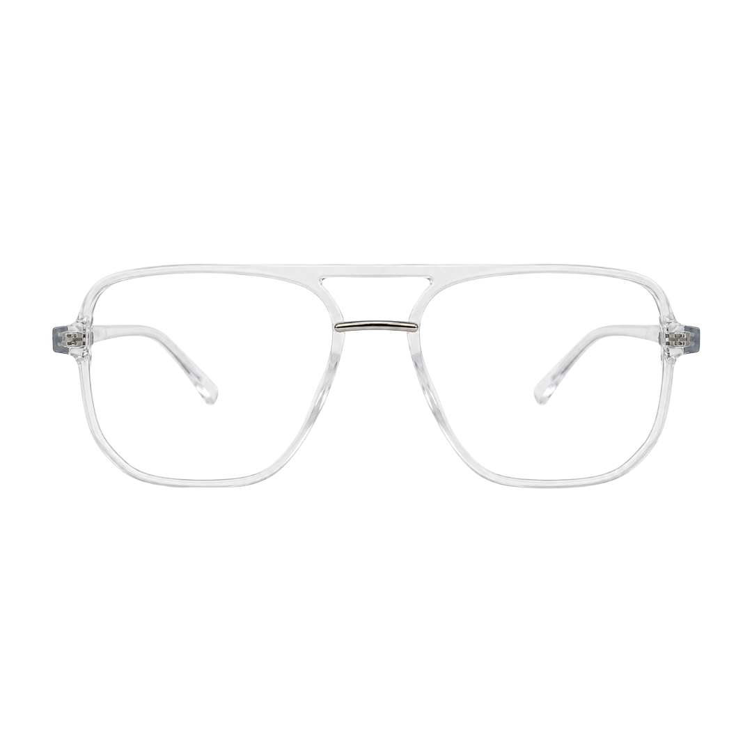 OS-JJ-3258 Large Square Aviator Optical Eyeglasses | Flat-Top Double Bridge Frame-19
