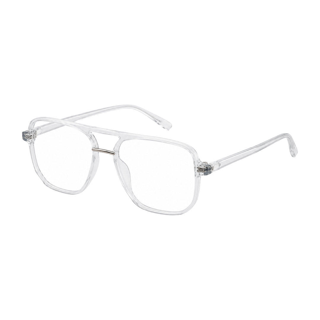 OS-JJ-3258 Large Square Aviator Optical Eyeglasses | Flat-Top Double Bridge Frame-20