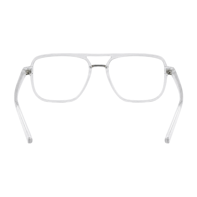 OS-JJ-3258 Large Square Aviator Optical Eyeglasses | Flat-Top Double Bridge Frame-zoom-