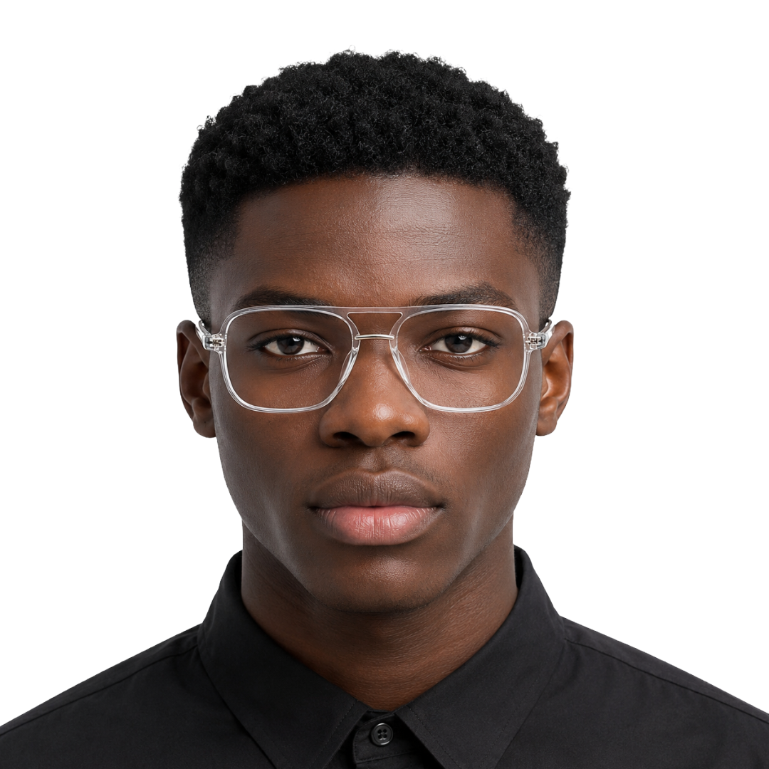 OS-JJ-3258 Large Square Aviator Optical Eyeglasses | Flat-Top Double Bridge Frame-27