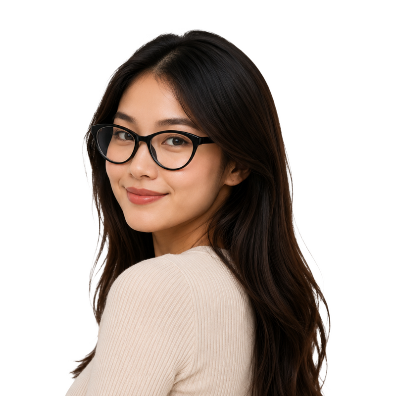 Cat Eye Eyeglasses for Men & Women | OS JJ 3319-zoom-