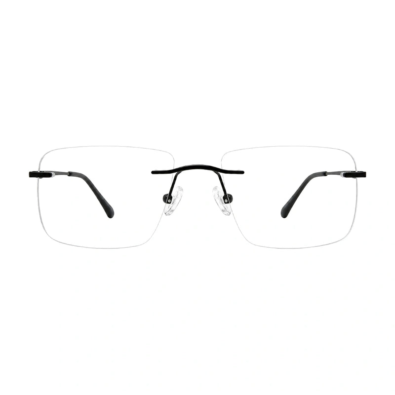 OS KZR TP Spring 89203 | Rimless Rectangular Prescription Eyeglasses-zoom-