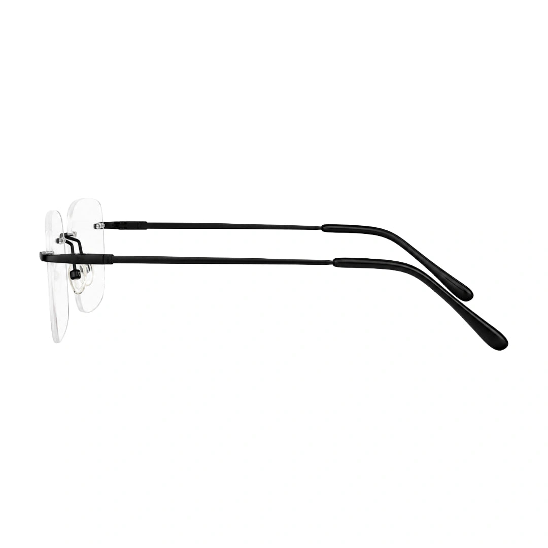 OS KZR TP Spring 89203 | Rimless Rectangular Prescription Eyeglasses-zoom-3