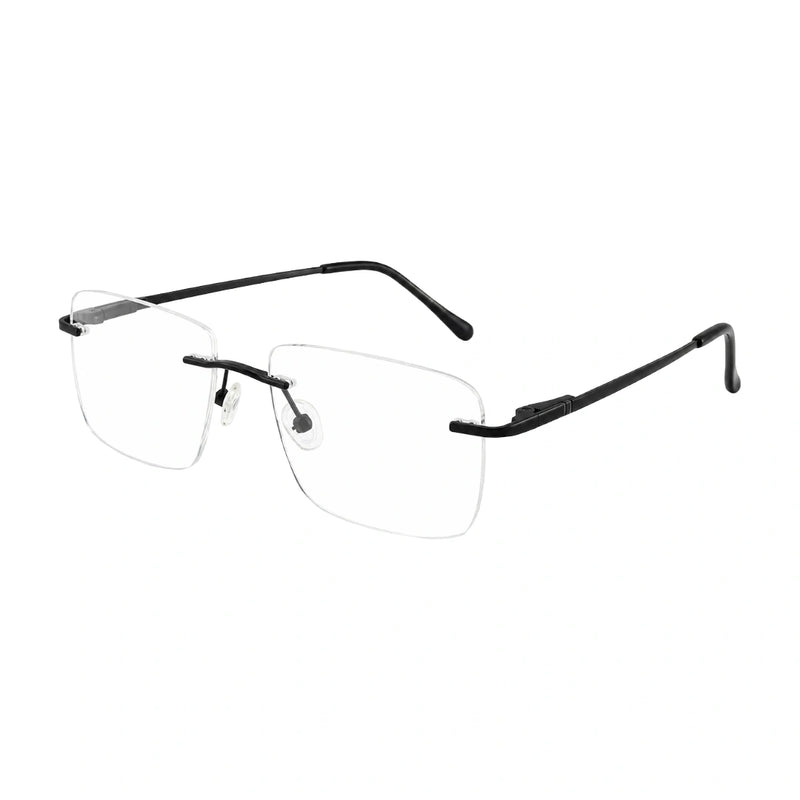 OS KZR TP Spring 89203 | Rimless Rectangular Prescription Eyeglasses-zoom-