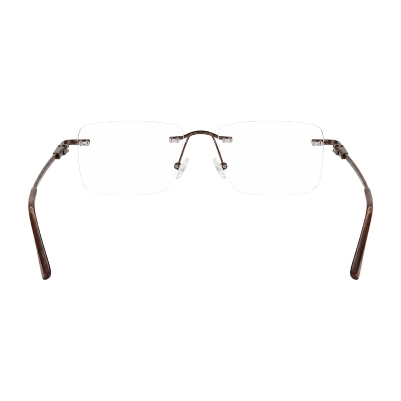 OS KZR TP Spring 89203 | Rimless Rectangular Prescription Eyeglasses-zoom-