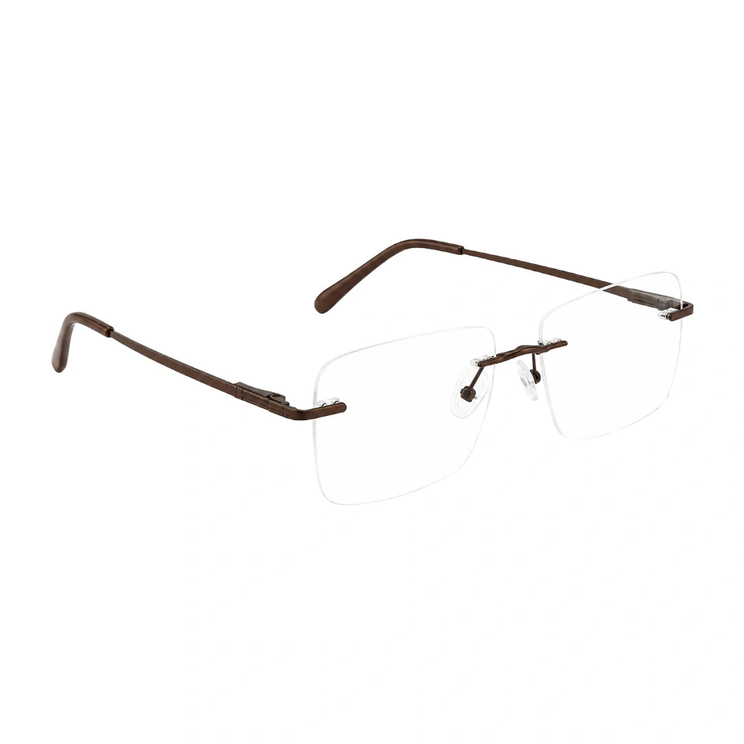 OS KZR TP Spring 89203 | Rimless Rectangular Prescription Eyeglasses-31