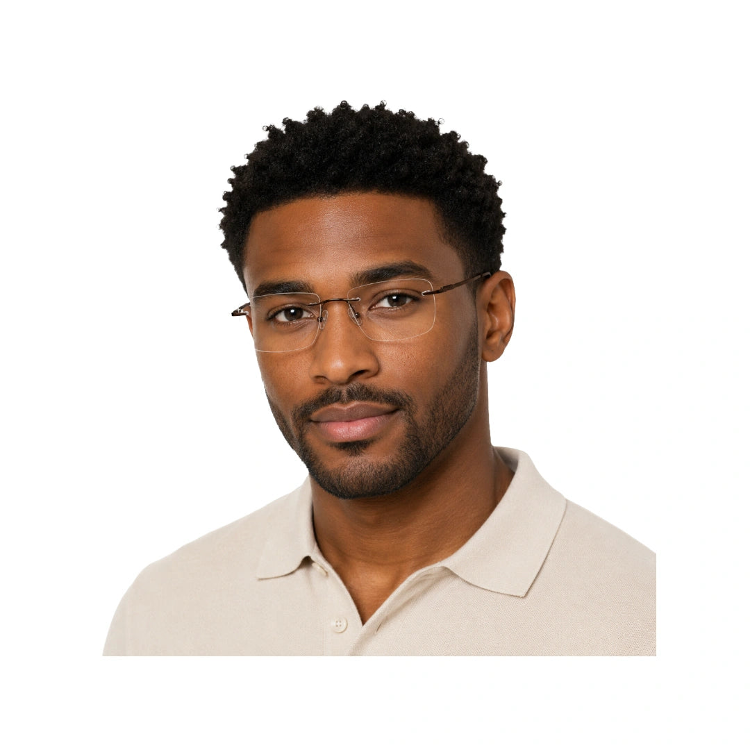 OS KZR TP Spring 89203 | Rimless Rectangular Prescription Eyeglasses-33