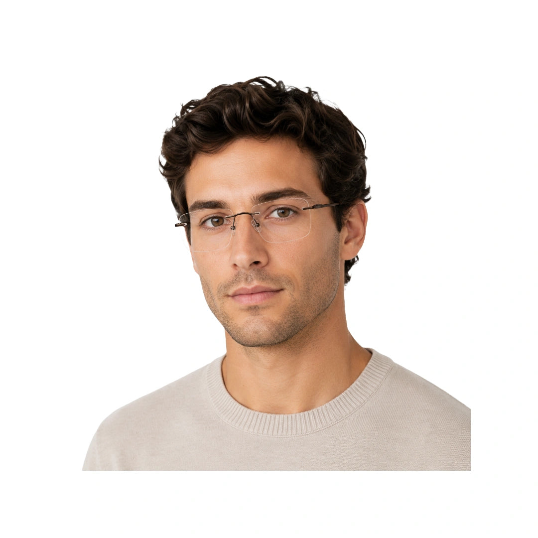 OS KZR TP Spring 89203 | Rimless Rectangular Prescription Eyeglasses-zoom-35