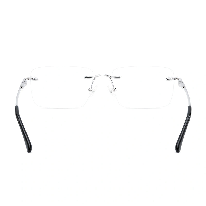 OS KZR TP Spring 89203 | Rimless Rectangular Prescription Eyeglasses-zoom-