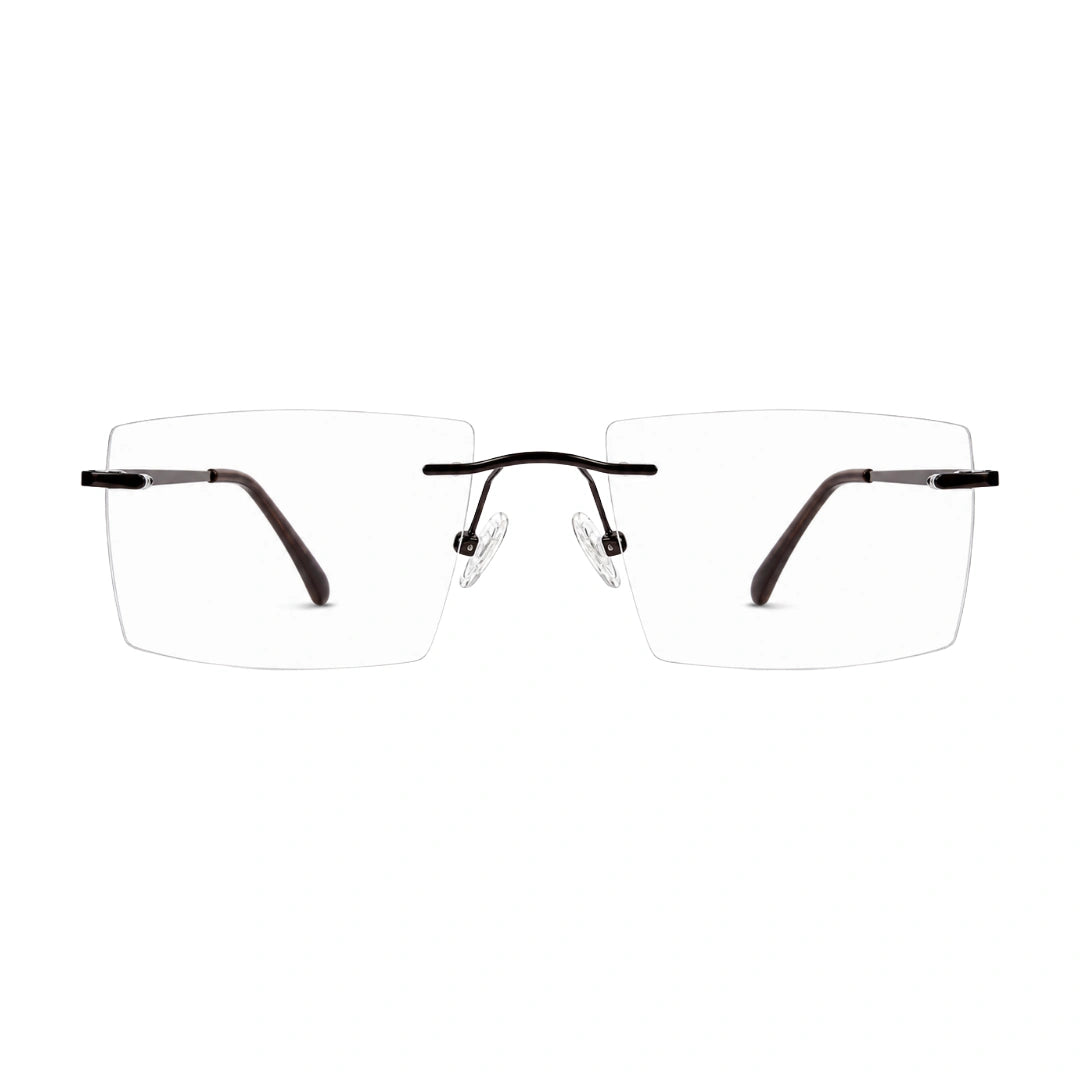 OS KZR TP Spring 89204 – Rimless Square Eyeglasses | Lightweight Prescription Frames-10