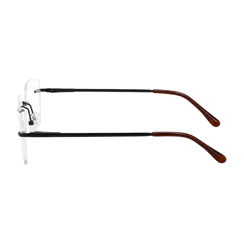 OS KZR TP Spring 89204 – Rimless Square Eyeglasses | Lightweight Prescription Frames-zoom-