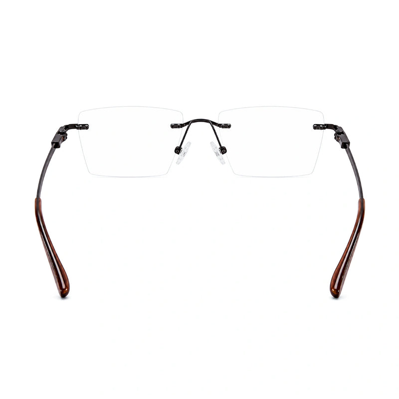 OS KZR TP Spring 89204 – Rimless Square Eyeglasses | Lightweight Prescription Frames-zoom-