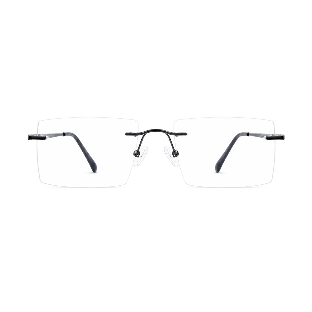 OS KZR TP Spring 89204 – Rimless Square Eyeglasses | Lightweight Prescription Frames