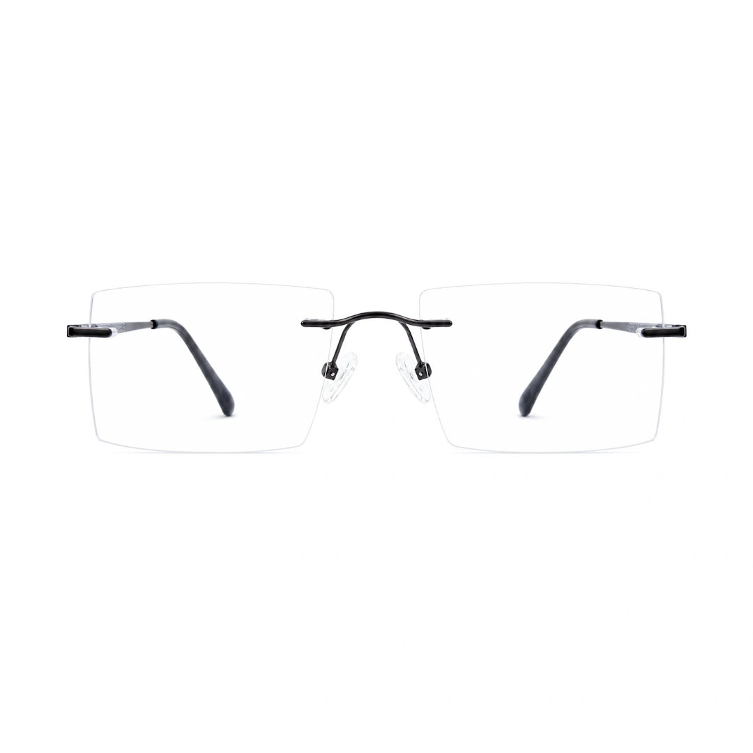 OS KZR TP Spring 89204 – Rimless Square Eyeglasses | Lightweight Prescription Frames-zoom-1