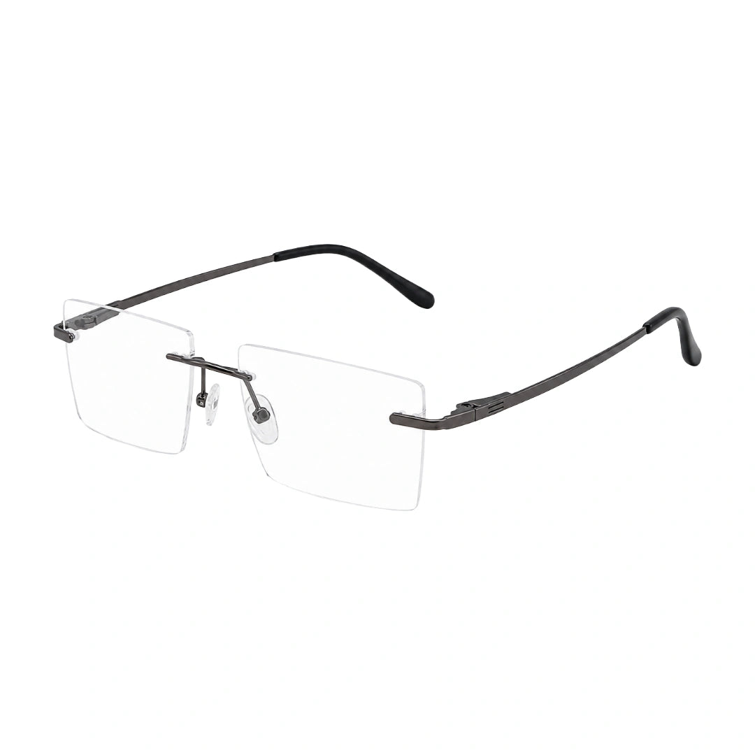 OS KZR TP Spring 89204 – Rimless Square Eyeglasses | Lightweight Prescription Frames-zoom-2
