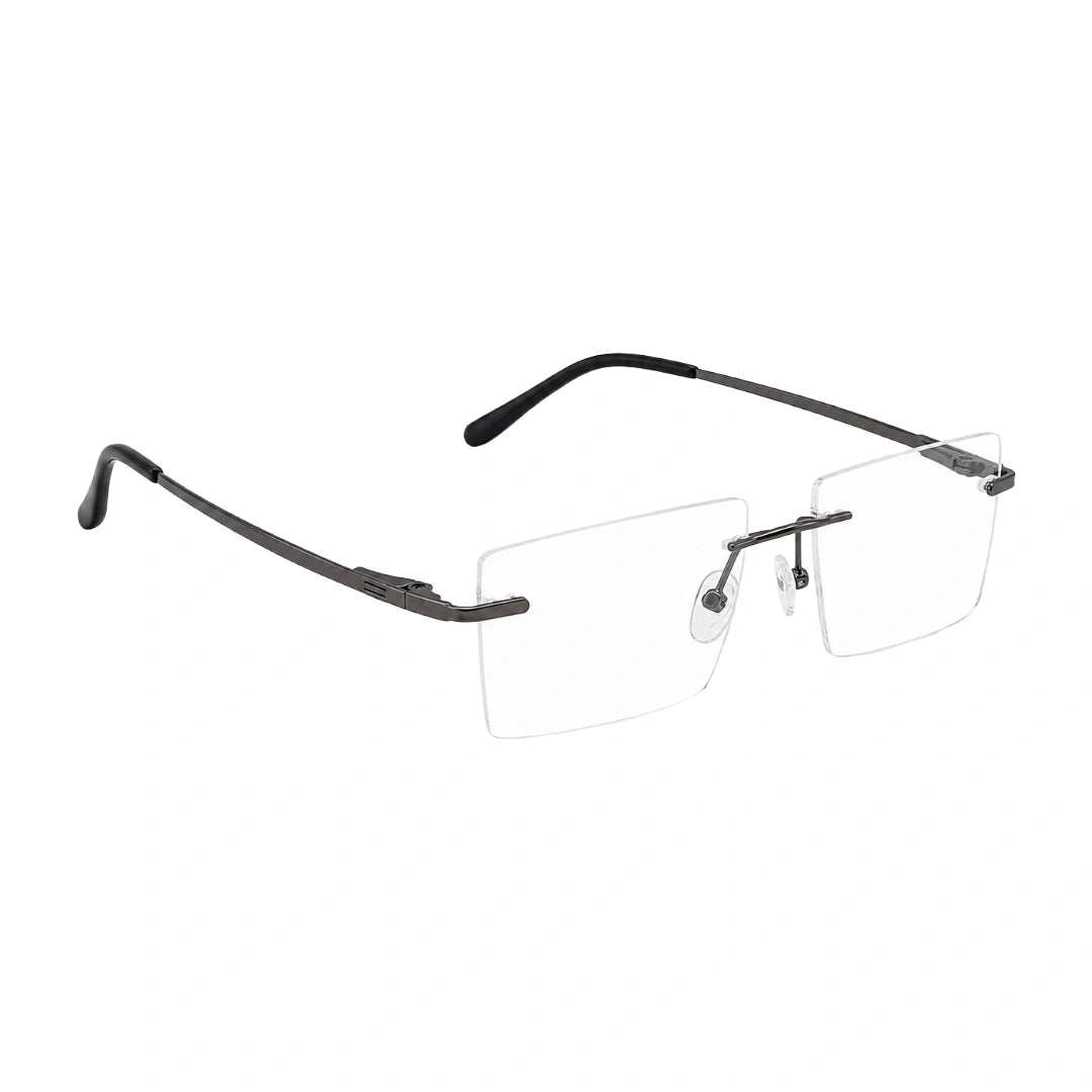 OS KZR TP Spring 89204 – Rimless Square Eyeglasses | Lightweight Prescription Frames-5