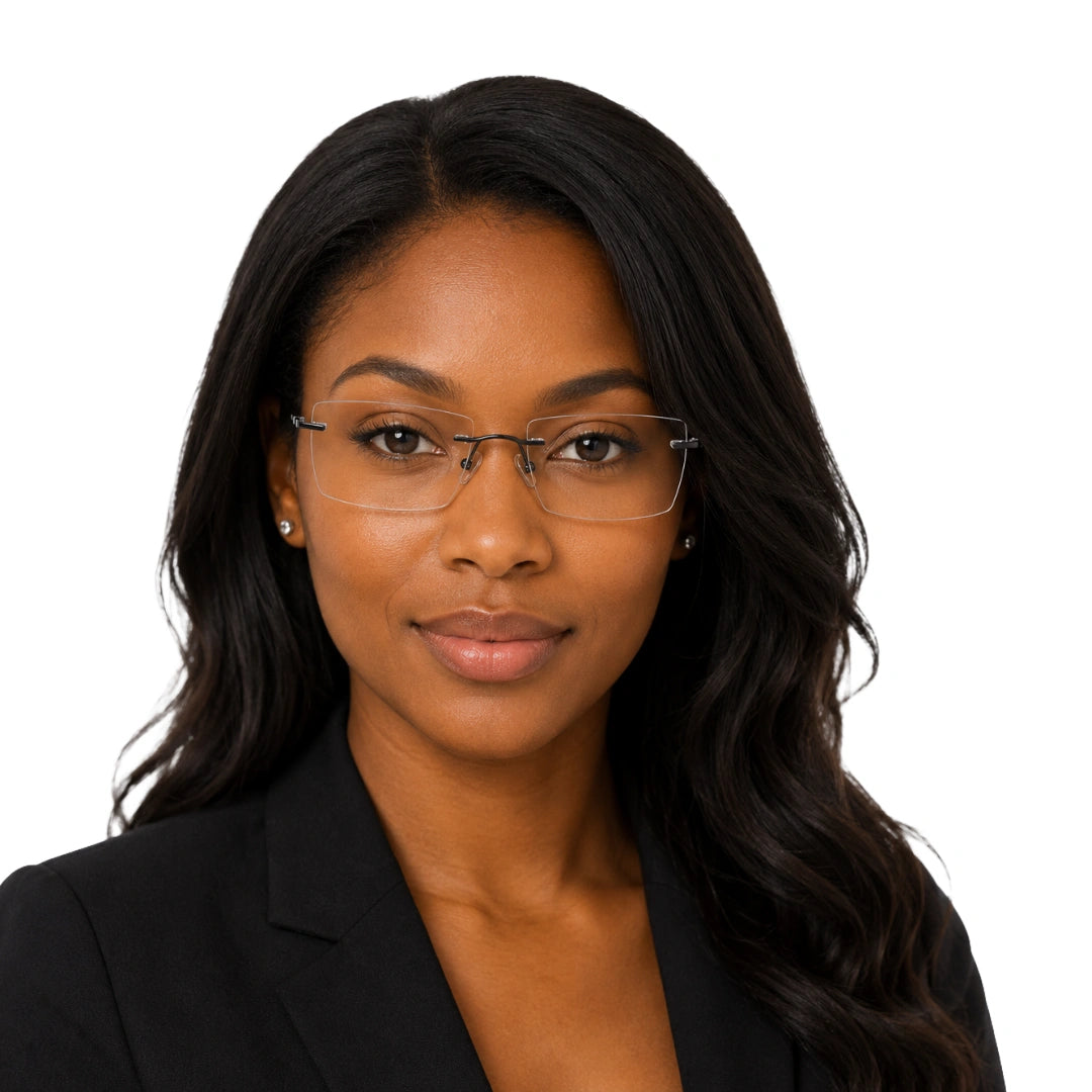 OS KZR TP Spring 89204 – Rimless Square Eyeglasses | Lightweight Prescription Frames-8