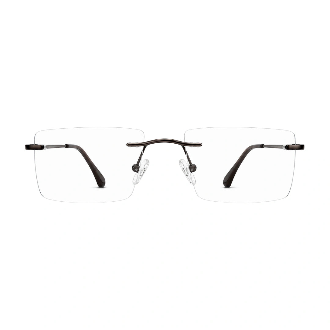 OS KZR TP Spring 89207 – Rimless Rectangular Eyeglasses | Lightweight Prescription Frames