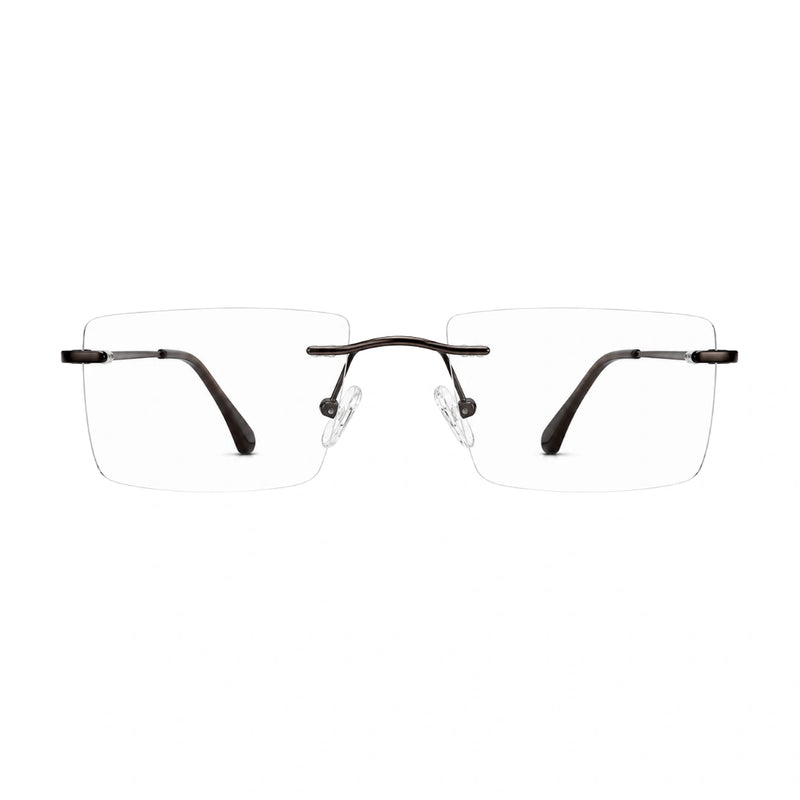 OS KZR TP Spring 89207 – Rimless Rectangular Eyeglasses | Lightweight Prescription Frames-zoom-