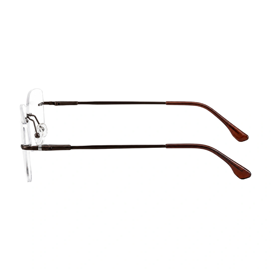 OS KZR TP Spring 89207 – Rimless Rectangular Eyeglasses | Lightweight Prescription Frames-3