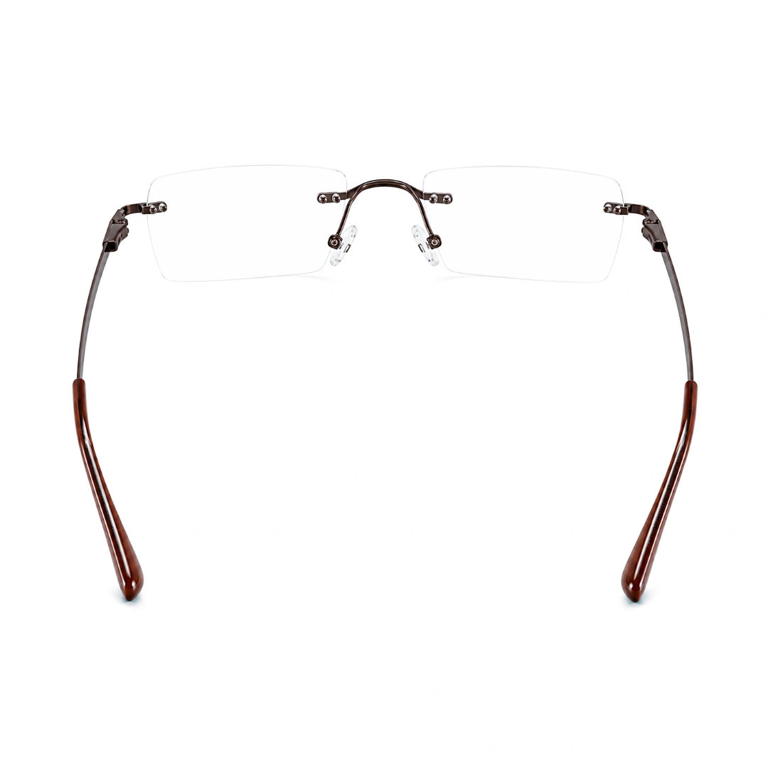 OS KZR TP Spring 89207 – Rimless Rectangular Eyeglasses | Lightweight Prescription Frames-zoom-4