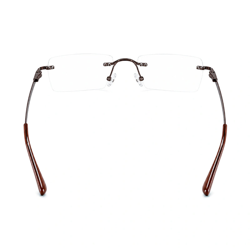 OS KZR TP Spring 89207 – Rimless Rectangular Eyeglasses | Lightweight Prescription Frames-zoom-