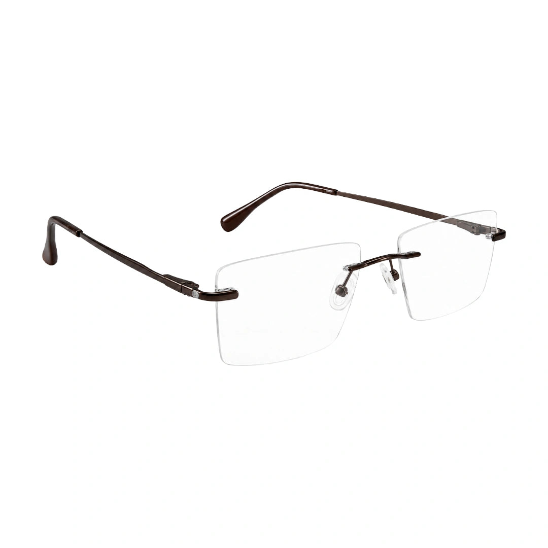 OS KZR TP Spring 89207 – Rimless Rectangular Eyeglasses | Lightweight Prescription Frames-5