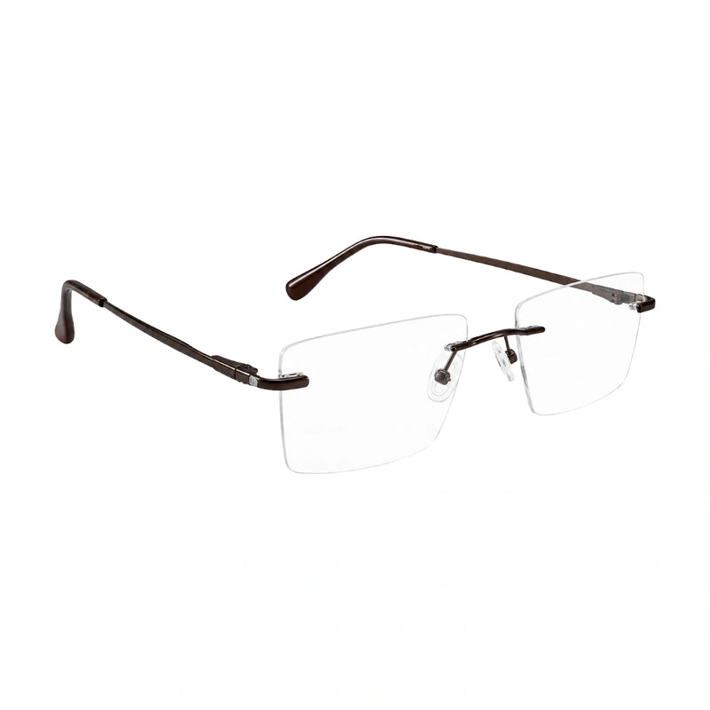 OS KZR TP Spring 89207 – Rimless Rectangular Eyeglasses | Lightweight Prescription Frames-zoom-
