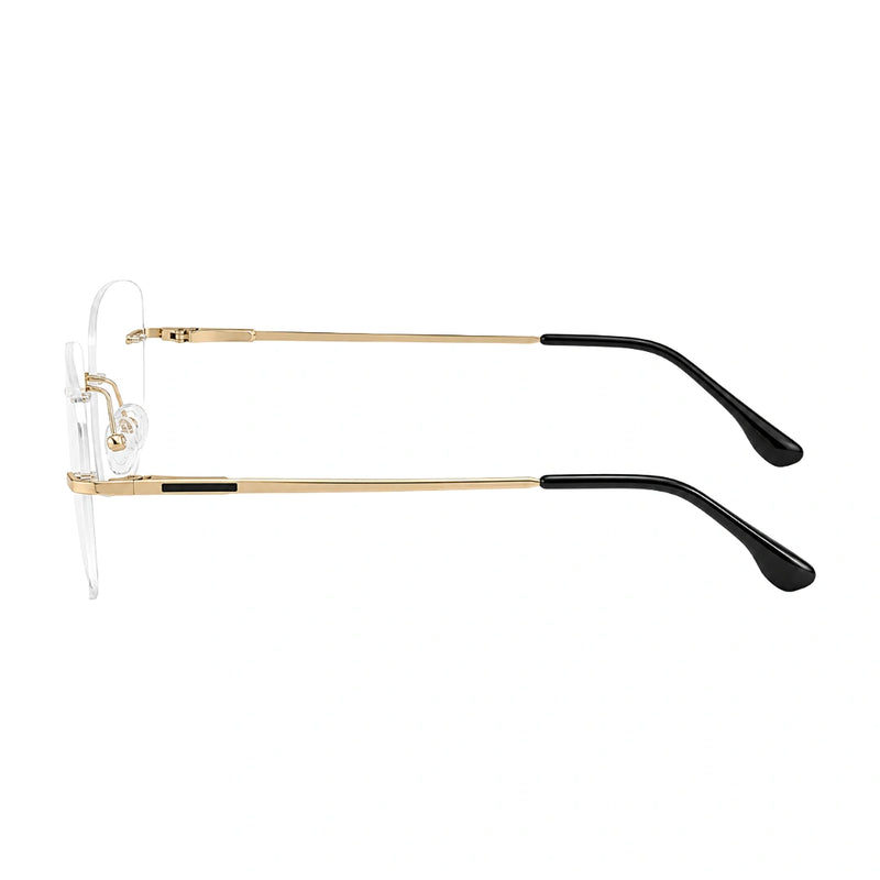 OS KZR TP Spring 89208 – Rimless Cat-Eye Eyeglasses | Lightweight Prescription Frames-zoom-