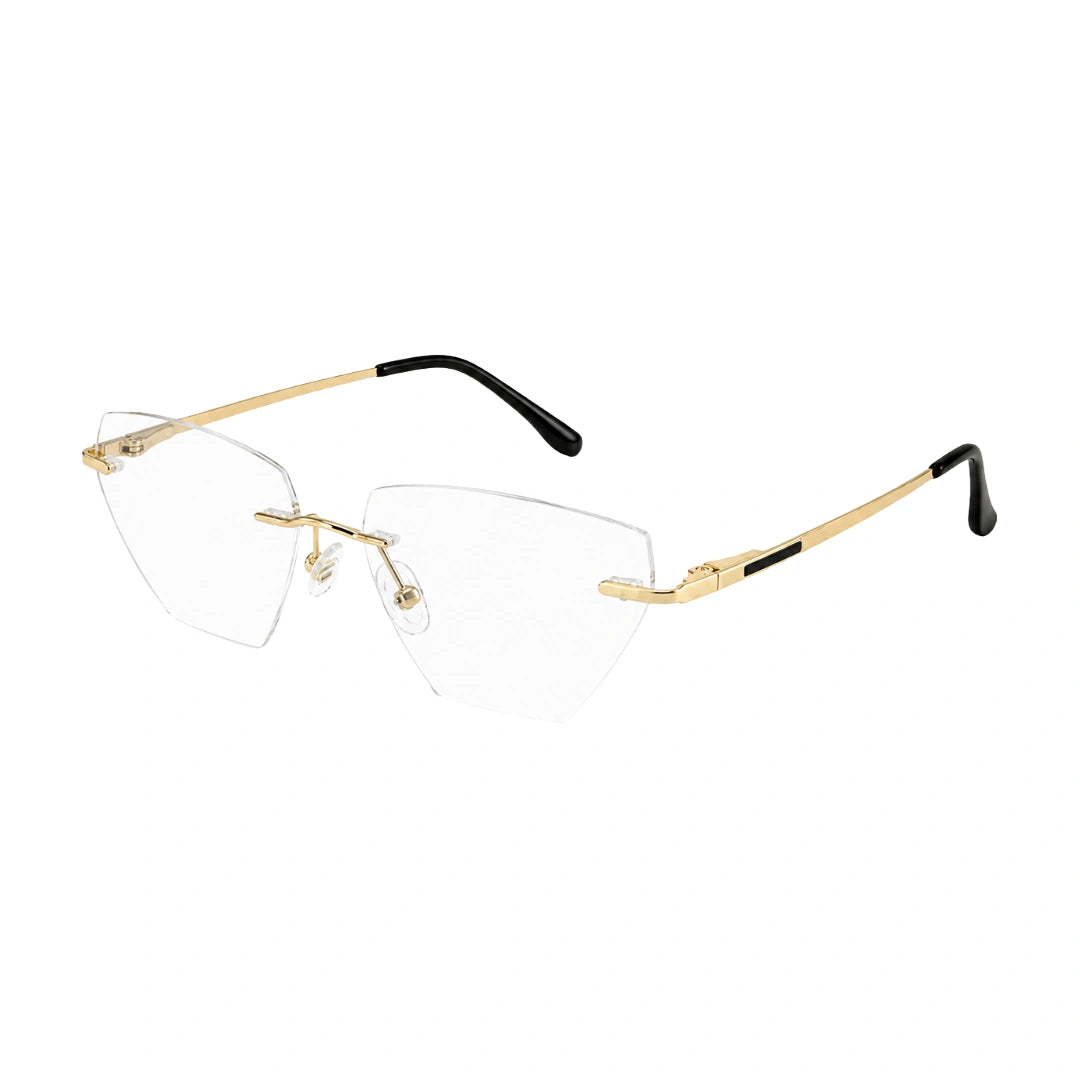 OS KZR TP Spring 89208 – Rimless Cat-Eye Eyeglasses | Lightweight Prescription Frames-zoom-2