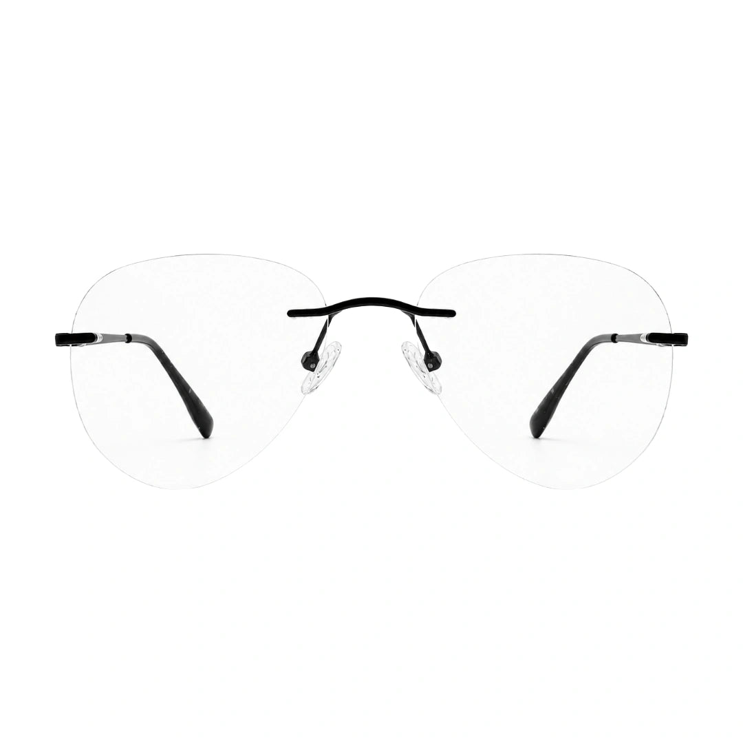 OS KZR TP Spring 89210 – Rimless Round Square Eyeglasses | Lightweight Prescription Frames-10