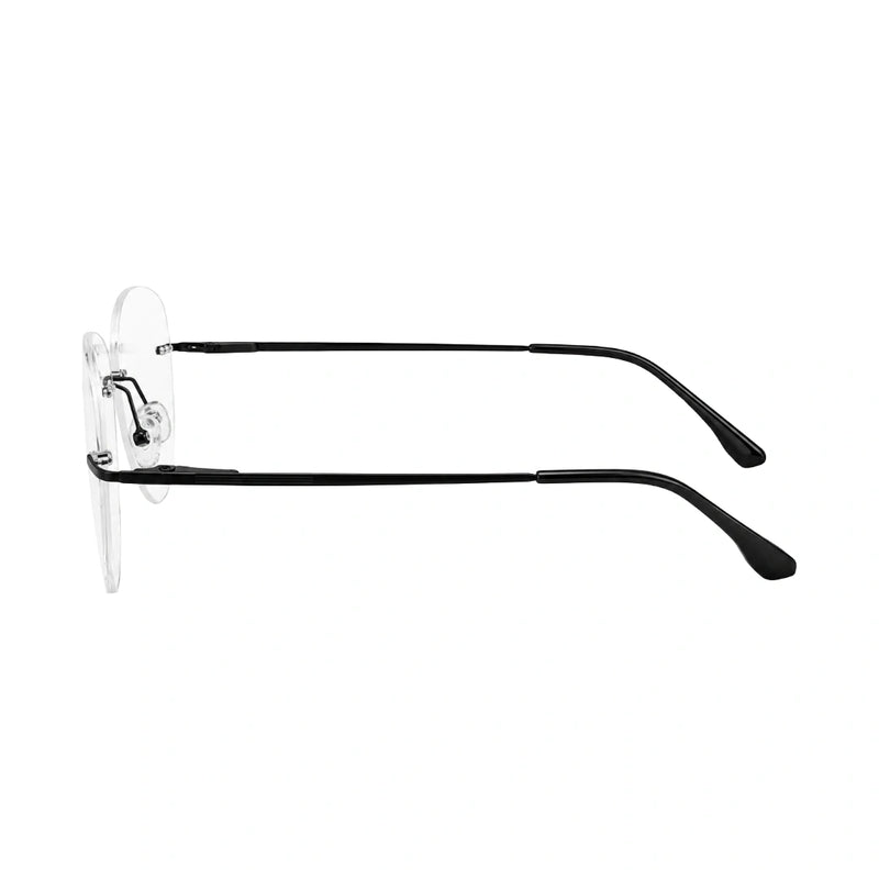 OS KZR TP Spring 89210 – Rimless Round Square Eyeglasses | Lightweight Prescription Frames-zoom-