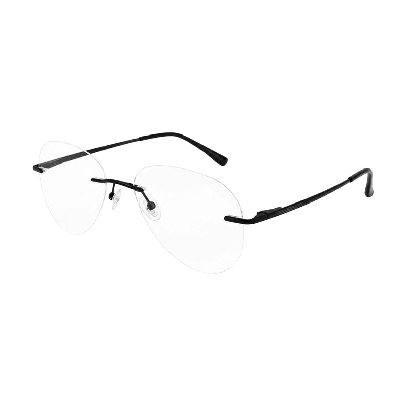 OS KZR TP Spring 89210 – Rimless Round Square Eyeglasses | Lightweight Prescription Frames-zoom-