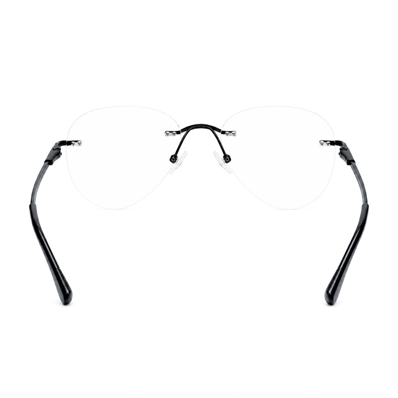 OS KZR TP Spring 89210 – Rimless Round Square Eyeglasses | Lightweight Prescription Frames-zoom-