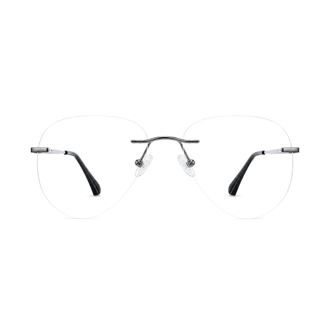 OS KZR TP Spring 89210 – Rimless Round Square Eyeglasses | Lightweight Prescription Frames-19