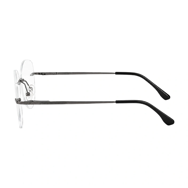 OS KZR TP Spring 89210 – Rimless Round Square Eyeglasses | Lightweight Prescription Frames-zoom-