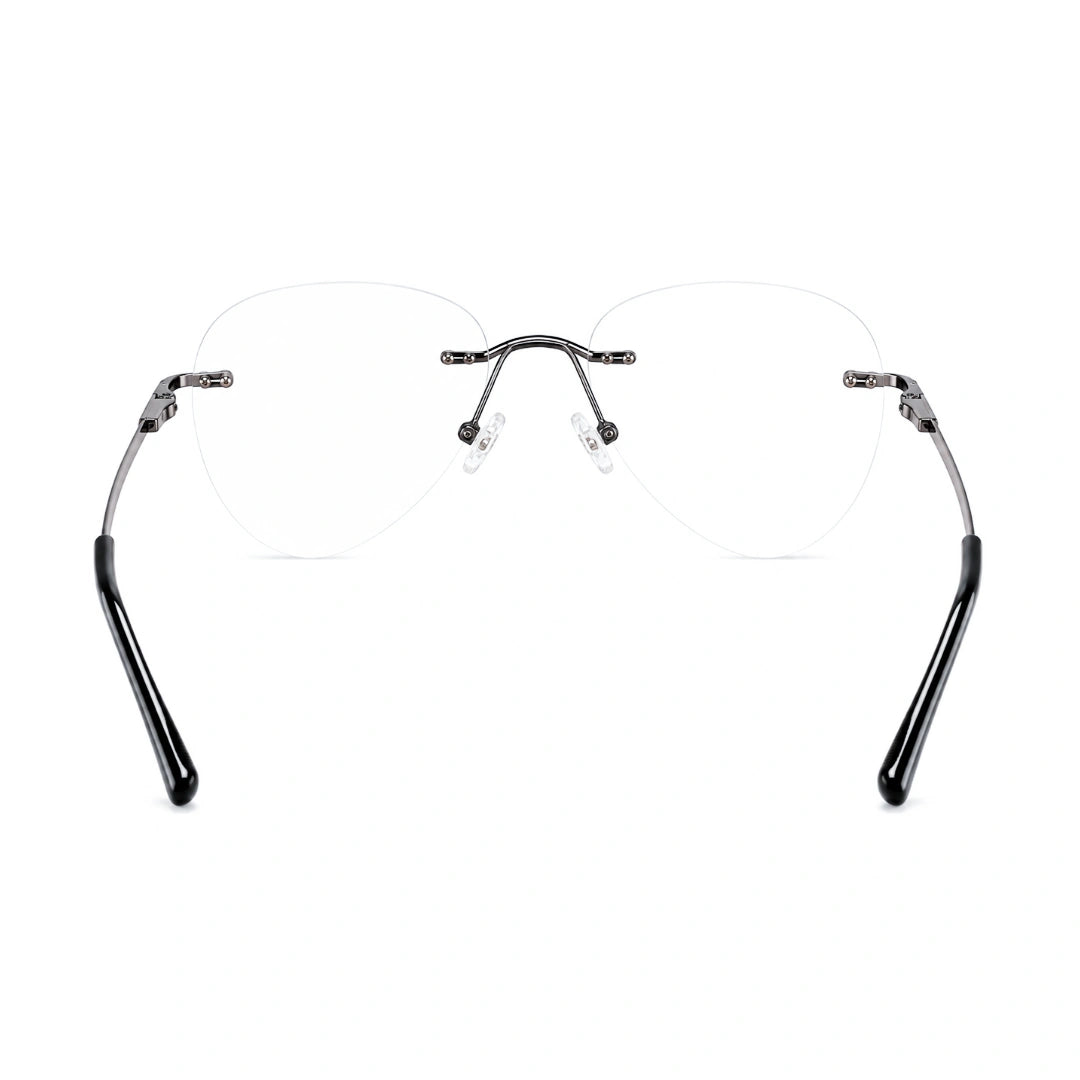 OS KZR TP Spring 89210 – Rimless Round Square Eyeglasses | Lightweight Prescription Frames-23