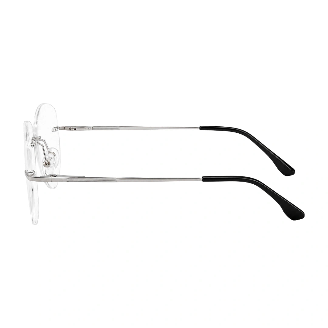 OS KZR TP Spring 89210 – Rimless Round Square Eyeglasses | Lightweight Prescription Frames-3