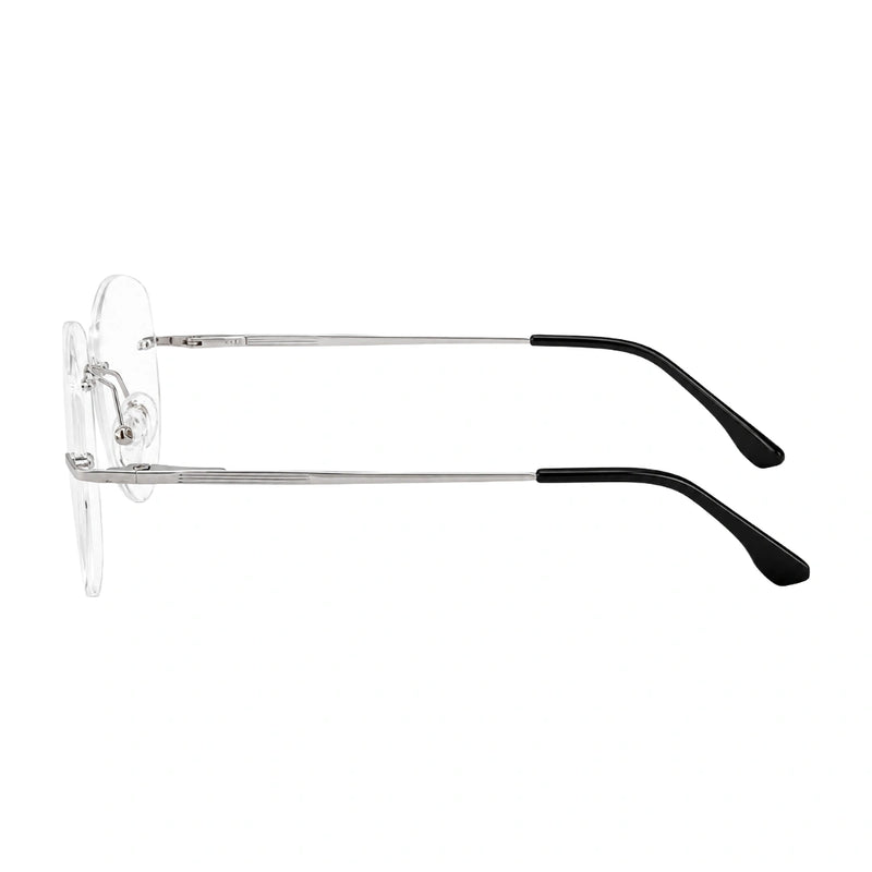 OS KZR TP Spring 89210 – Rimless Round Square Eyeglasses | Lightweight Prescription Frames-zoom-