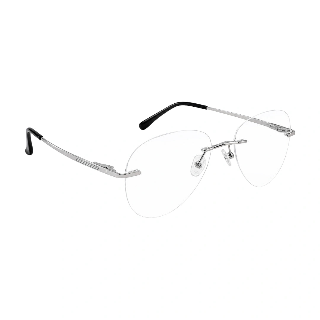OS KZR TP Spring 89210 – Rimless Round Square Eyeglasses | Lightweight Prescription Frames-zoom-5