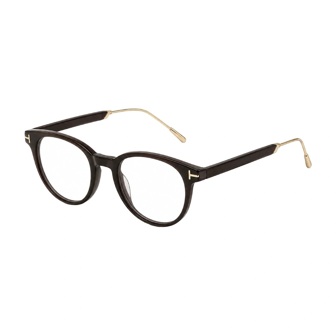 OS Love My Country 69209 round full-rim prescription eyeglasses, three-quarter angled view