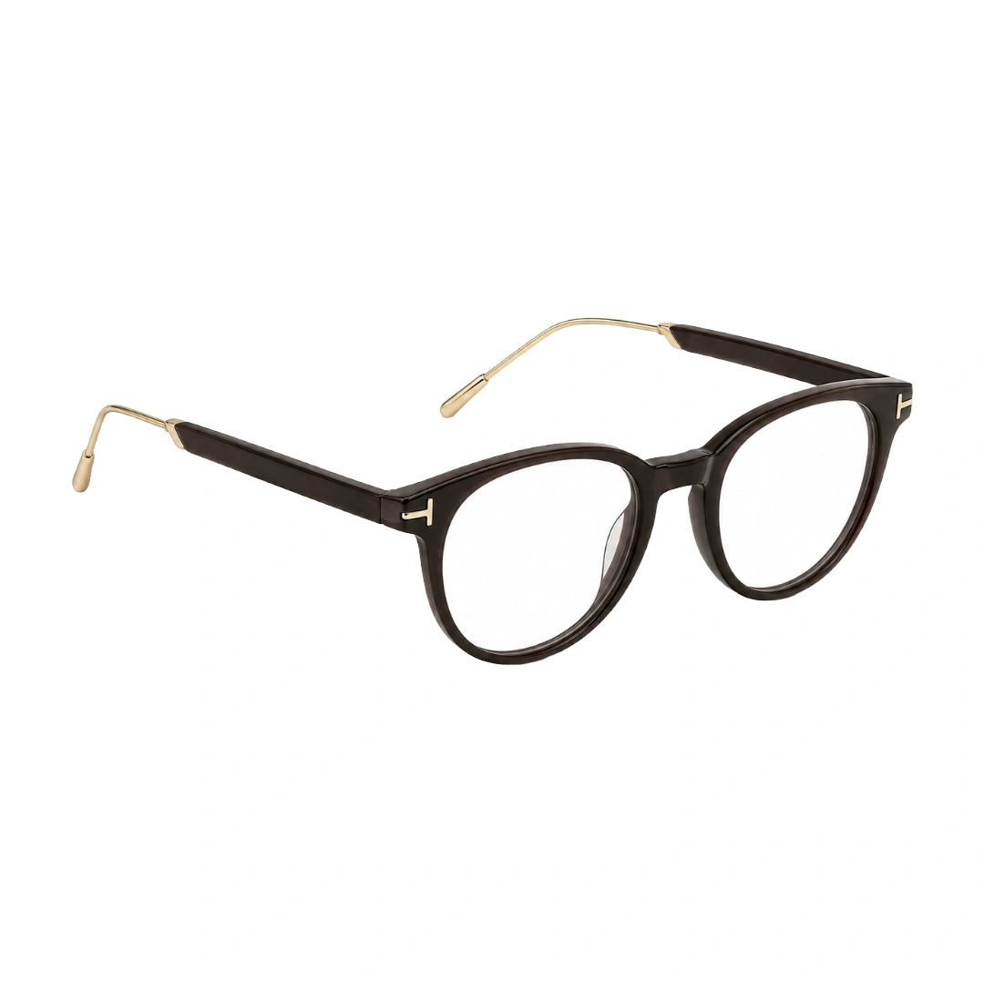 OS Love My Country 69209 round full-rim prescription eyeglasses, angled view