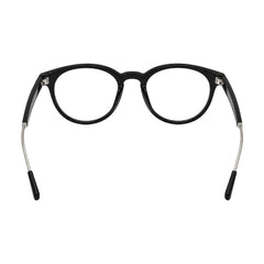 OS Love My Country 69209 round full-rim prescription eyeglasses in glossy black, rear view