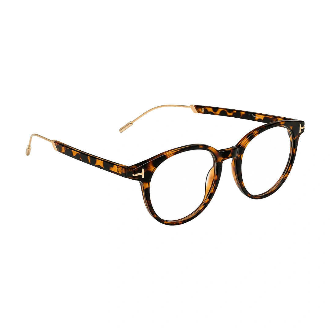 OS Love My Country 69209 round full-rim prescription eyeglasses, angled view