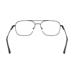 OS PrismX 75115 lightweight metal prescription eyeglasses in gunmetal, rear view