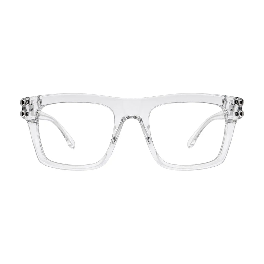 OS Platinum 82101 | Oversized Square Clear Eyeglasses | Platinum by Swiss Army